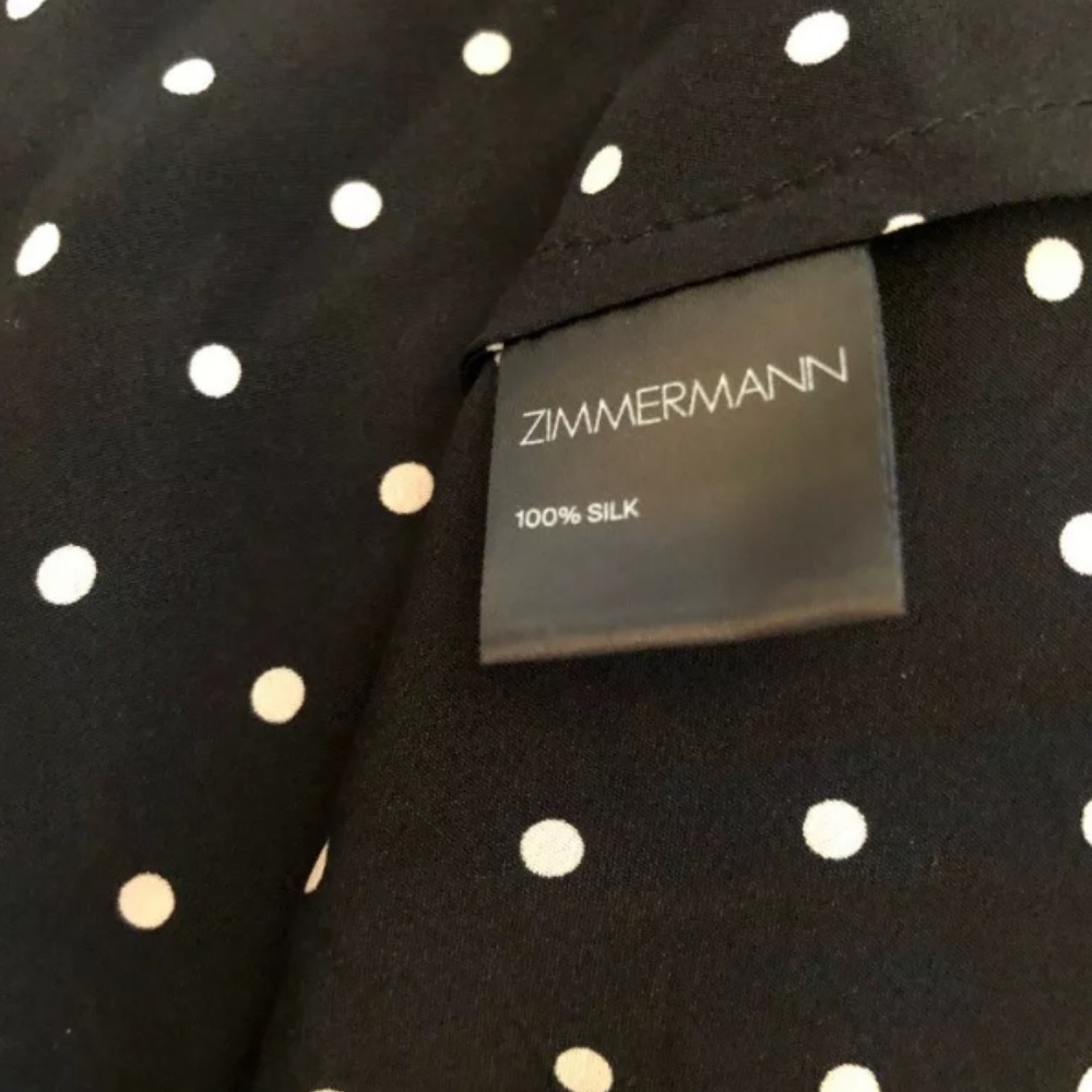 ZIMMERMANN WOMENS POLKA SILK SLIP DRESS SIZE 2 - Picture 6 of 8